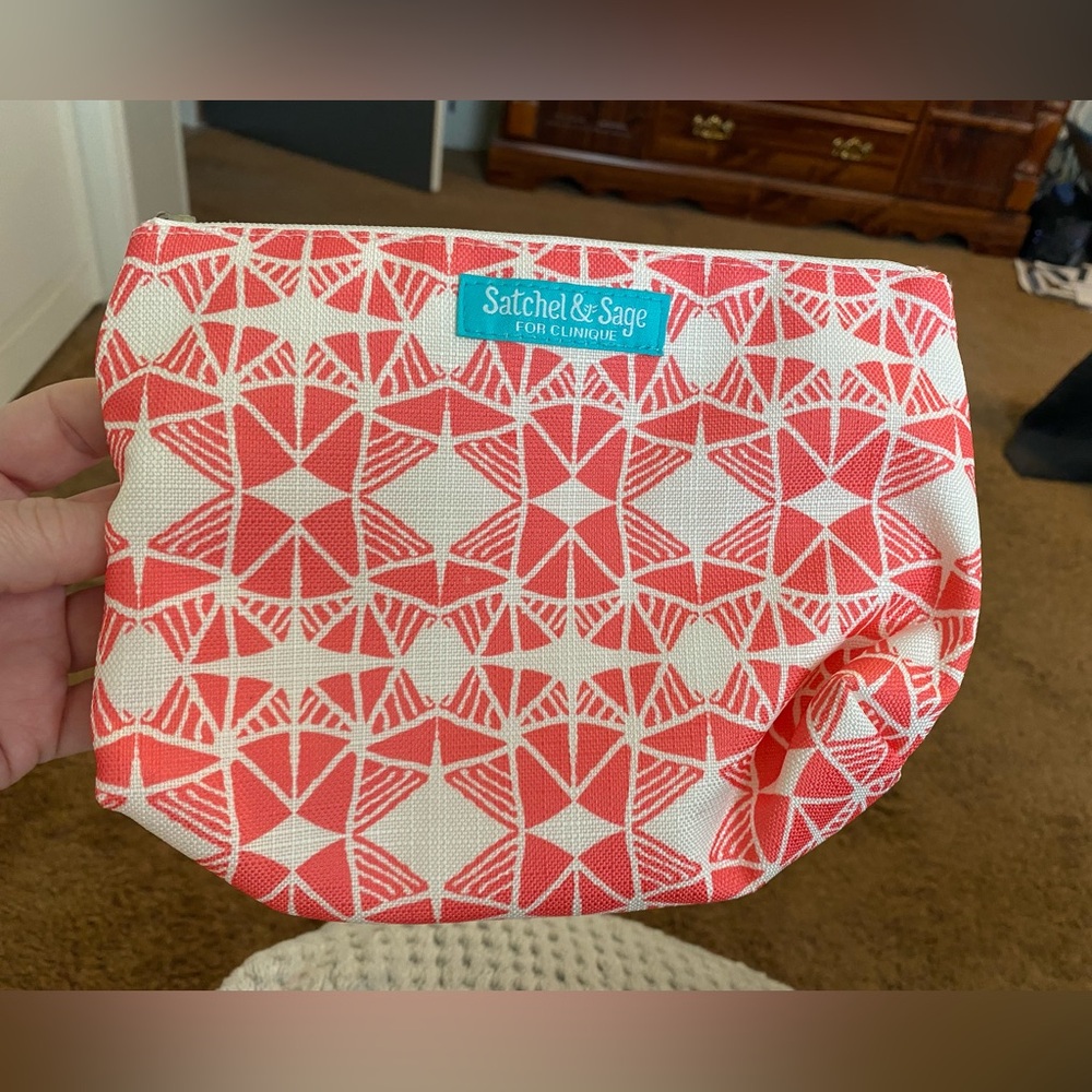 Satchel & Sage Geometric Pouch For Clinique